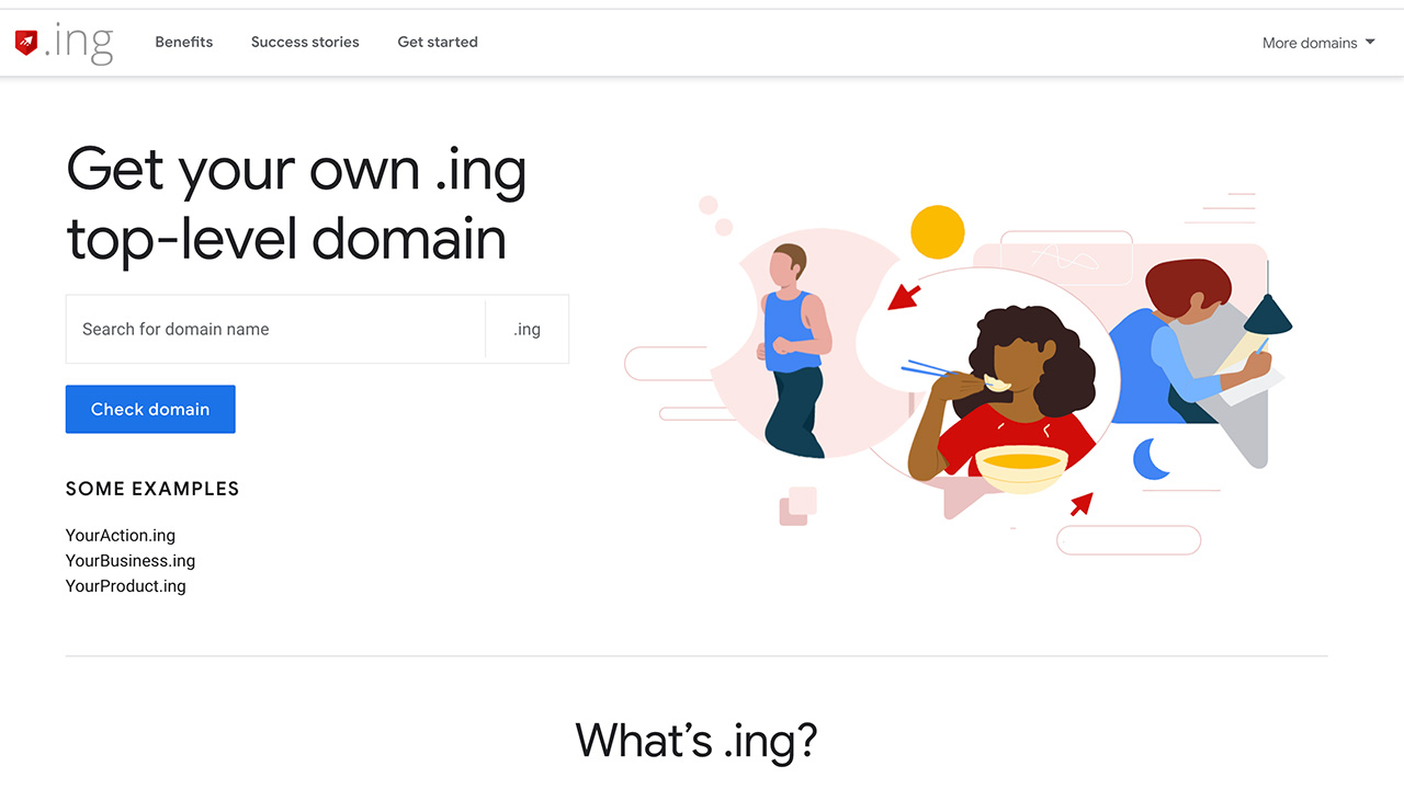 Google推出.ing頂級域名：創新網域名稱的新選擇